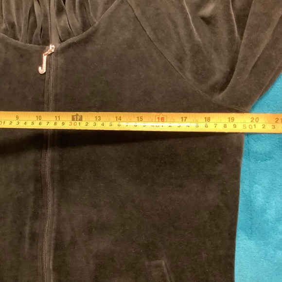 Juicy Couture Velour Jogger Pants 34 x 30 Zip Up Hoodie Tracksuit Set - Picture 6 of 13